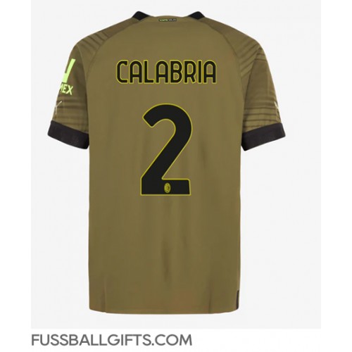 AC Milan Davide Calabria #2 Fußballbekleidung 3rd trikot 2022-23 Kurzarm